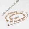 New Metal Sweet Woman Waist Chain Spring Skirt Versatile Heavy Industry Young Elegant Rhinestone Butterfly Waist Chain