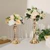 1Pc Aesthetic Interior Decoration Wedding Flower Props Home Decoration Metal Wedding Vase