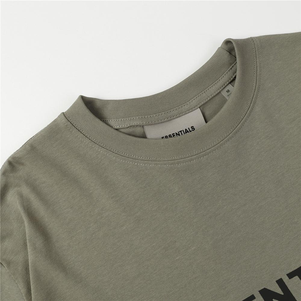 Essentials Футболка для мужчин, свободные футболки с прессованными клеевыми буквами и круглым вырезом, модные мужские и женские футболки с короткими рукавами
