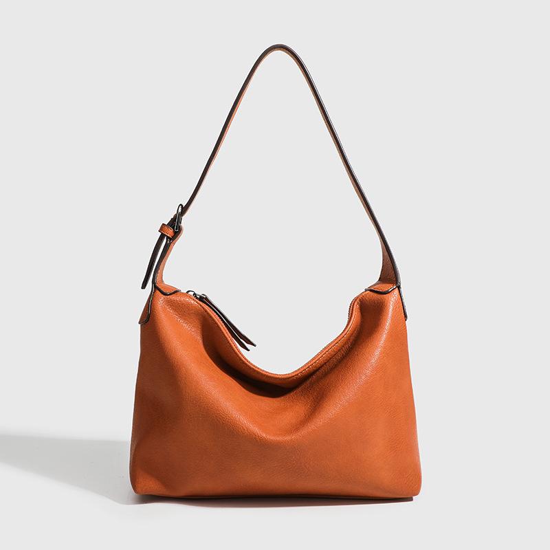 Высококачественная текстурная сумка для поездок на работу под мышкой, женская сумка, сумка-пельмень через плечо, повседневная винтажная сумка