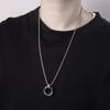 Three-ring Pendant Interlocking Cold Wind Necklace Trendy Men's Accessories