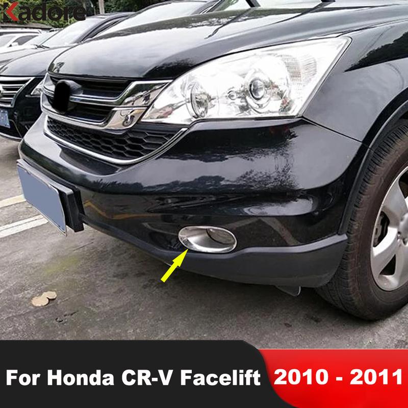 Для Honda CRV CR-V Рестайлинг 2010 2011 Хром Автомобиль Передний Противотуманный Свет Лампа Крышка Отделка Головной Противотуманный Свет Противотуманная Фара Окантовка Отделки Аксессуары