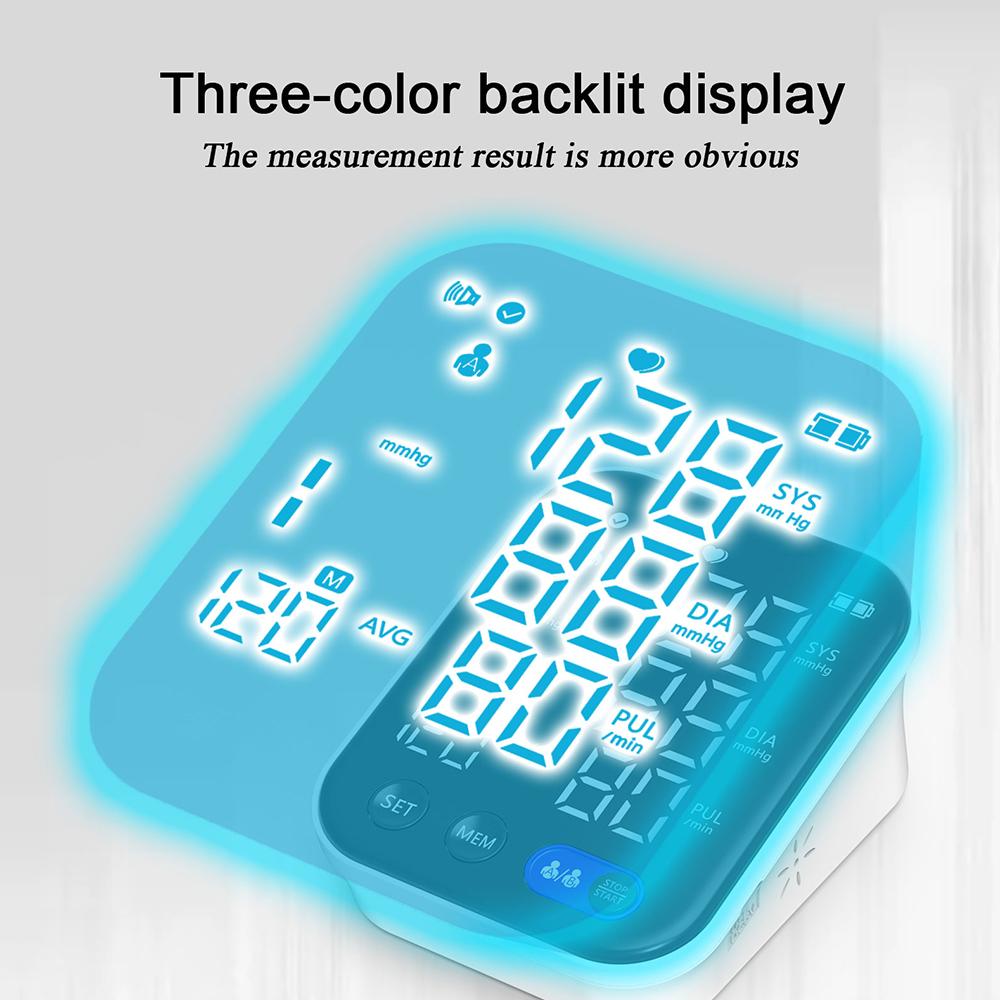 Мониторы артериального давления для домашнего использования — манжета на плечо, светодиодный экран с подсветкой, цифровой монитор АД