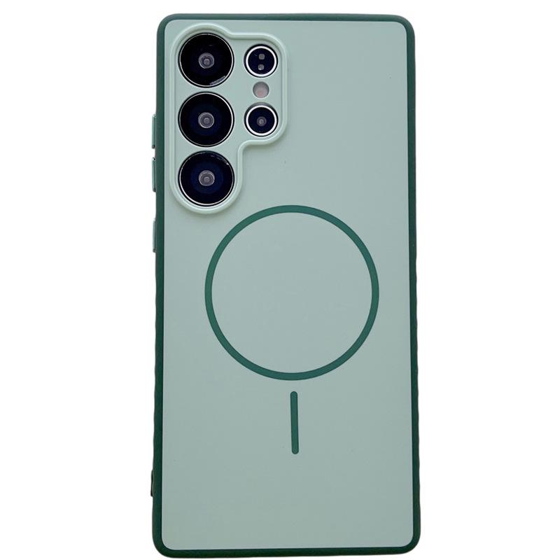 Двухцветный магнитный чехол-кольцо для Samsung S22-Ultra, S23, S24, S25-Plus