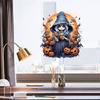 Хэллоуин 2025 Наклейки на стену Ведьма Тыква Самоклеящееся украшение для окон Стеклянные двери Шкафы Фон для стола Домашний декор для вечеринки