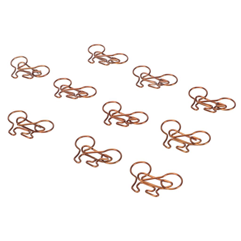 100 шт. забавные скрепки в форме милых велосипедов для гальванического процесса, скрепки для офисов, дома, школы