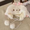 Fluff Sheep Ear Bucket Hat Soft Dome Hat Y2K Plush Pullover Hat  Outdoor