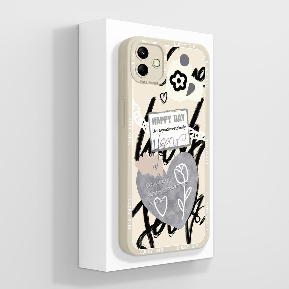 Для Samsung Galaxy A04 A04E M04 M 04 чехол для телефона Роскошный модный мягкий жидкий силикон квадратный протектор экрана сумка для телефона матовый для Samsung бампер