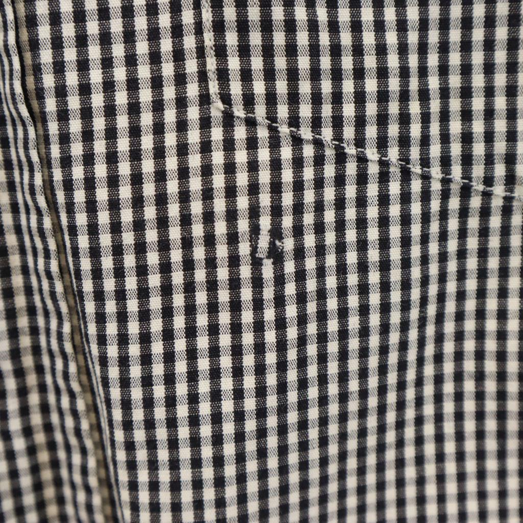 Fendi Клетчатая рубашка с длинным рукавом на пуговицах 40 черная Мужская Б/У