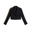X Ivy Park Beyoncé Collaboration Полосатый повседневный короткий костюм Женские костюмы Черный GP4707