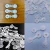 100 Pack Hospital Wristbands Snap Buckle Disposable Secure Lock Clip for Vinyl Wristband Events Wrist Band Concert Waterpark Party Bracelet Festival