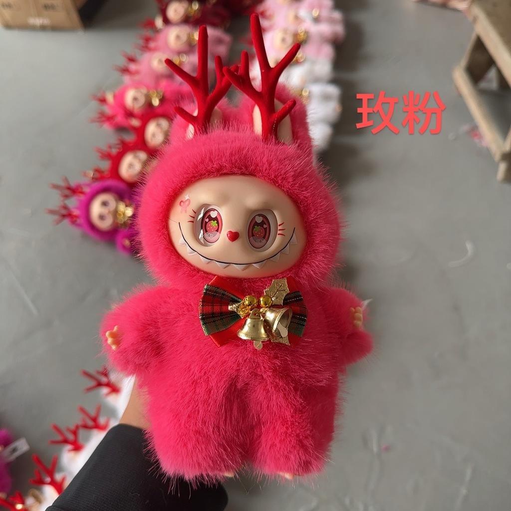 Рождественский лось с тем же виниловым лицом, брелок-подвеска, рождественская плюшевая кукла