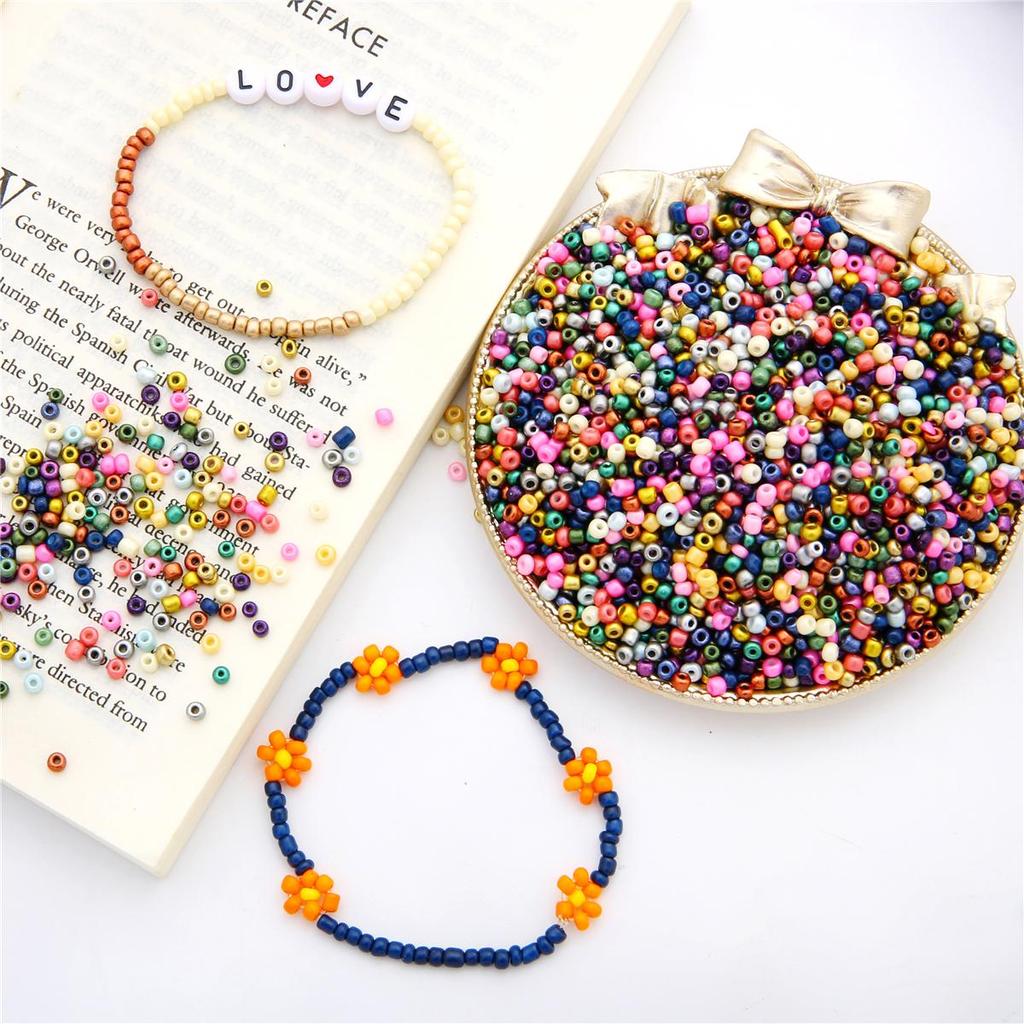 450 г перламутровые бусины с краской, стеклянные бусины, чешские маленькие бусины, серьги, браслет, ожерелье для изготовления ювелирных изделий, аксессуары