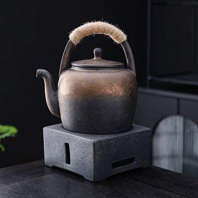 Японский стиль, грубая керамика, теплая печка для чая, маленькая печка, свеча для заваривания чая, теплоизоляция, заварник, печка для чая, чайный набор