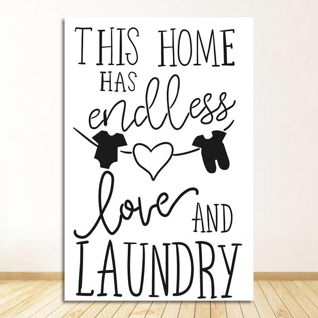 Вывеска с цитатой, настенная живопись на холсте, плакаты на скандинавскую тему и принты, настенные панно для декора ванной комнаты, стирка, сушка, складка, гладильная стирка, забавная
