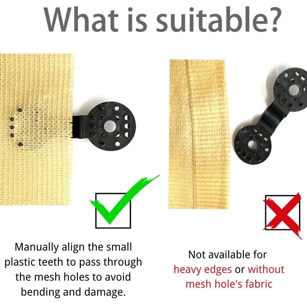 100 Pcs Shade Cloth Heavy Duty Lock Grip Removable and Reusable Shade Cloth Plastic Clips Greenhouse Shade Cloth Fix Clamp