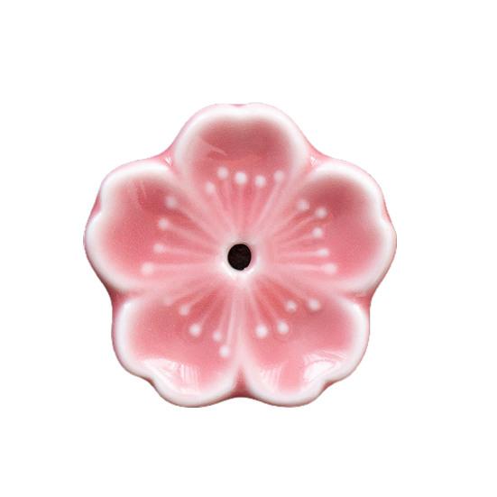 Реалистичная курильница для ароматерапии, полированная керамика, элегантный держатель для благовоний в виде цветка для подарков