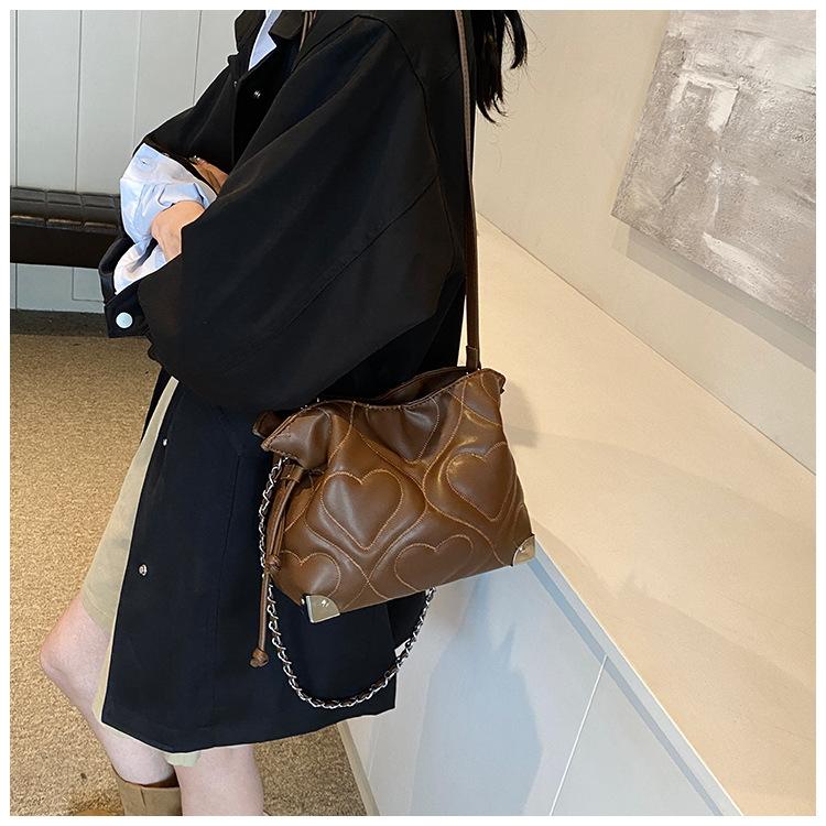 Модная сумка-ведро на осень и зиму, ретро-ромб, простой и нишевый выбор.