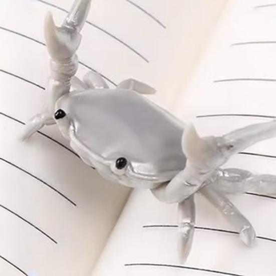 Simulation Crab Pen Holder Plastic Weightlifting Crab Stationery Pencil Stand Home Office Desktop Decoration Ornament
