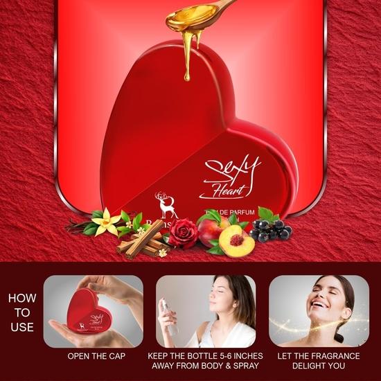 Ramsons Sexy Heart - Eau De Parfum - 100 Ml | Premium Long Lasting Fragrance Spray
