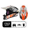 Full Face Off-Road Motorcycle Helmet Adults ABS Material DOT Certified Dirt Bike S M L XL
