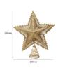 Shining Tree Topper Stars Five-pointed Star Christmas Tree Ornaments  New Year