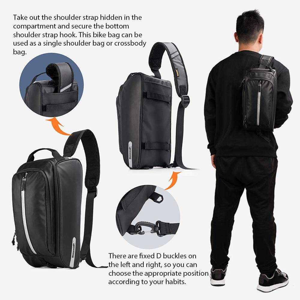 Многофункциональная сумка на багажник велосипеда, полиэстеровая сумка на заднее сиденье велосипеда, водонепроницаемая сумка на заднее багажник, сумка через плечо
