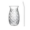 480 ML Pineapple Shaped Glass Cup Transparent Coffee Mug Bar Supplies Cold Drink Cup  Home