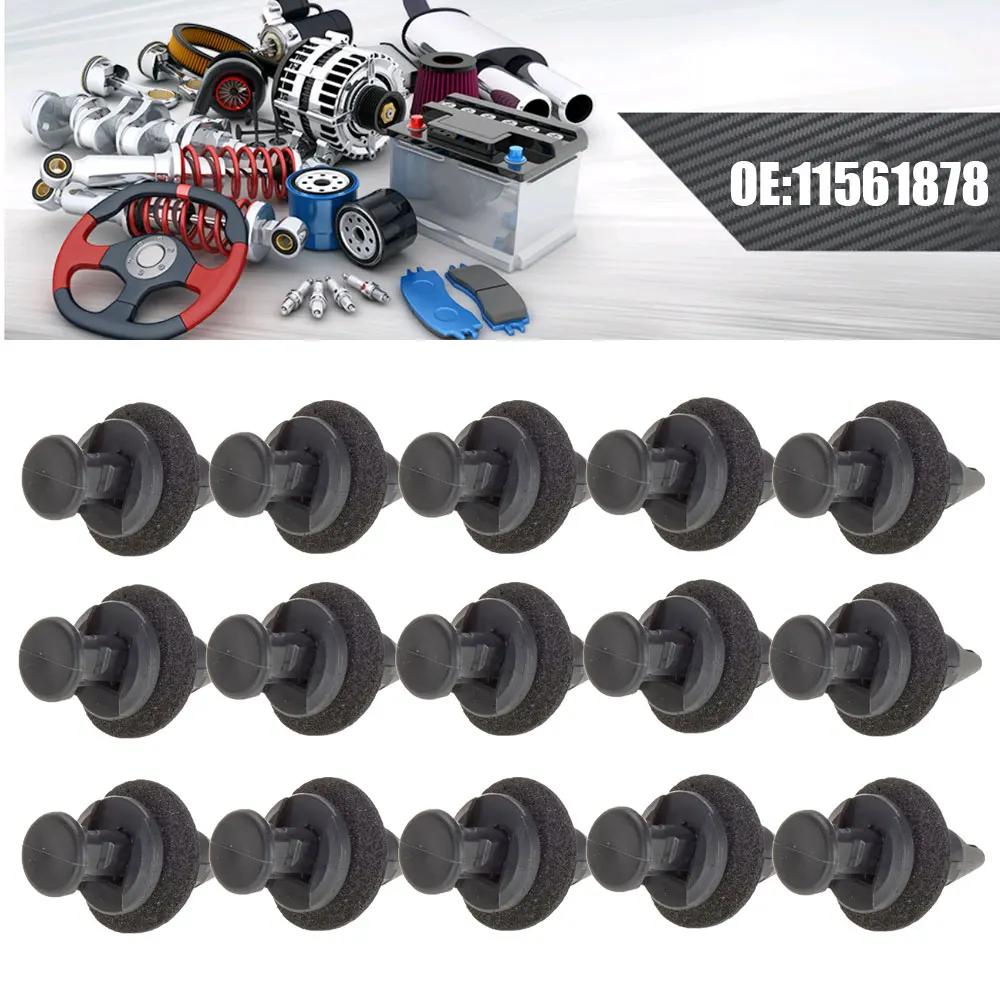 50 шт. Черный верхний кожух панели поддержки сердечника радиатора фиксатор нейлоновый зажим многофункциональный для 11561878 аксессуары для тюнинга автомобиля