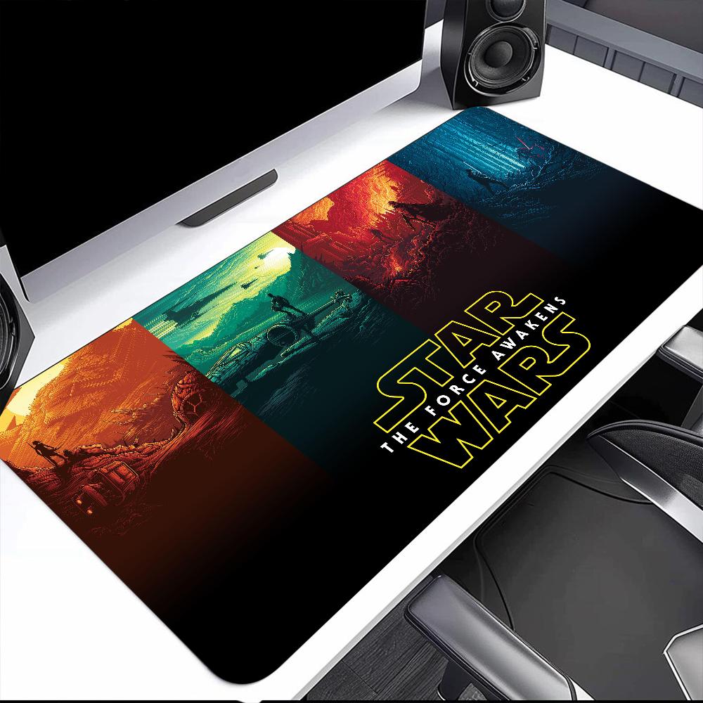 Film SStar Wars Luke Vader Q Mouse Pad Large Desk Mat Keyboard Ergonomic Office Rubber PC Nonslip Antifray Home Custom
