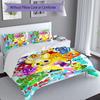 3pcs Happy Tree Friends pattern bedding set duvet cover set includes duvet cover &pillowcases, perfect all season bedroom decoration & gift