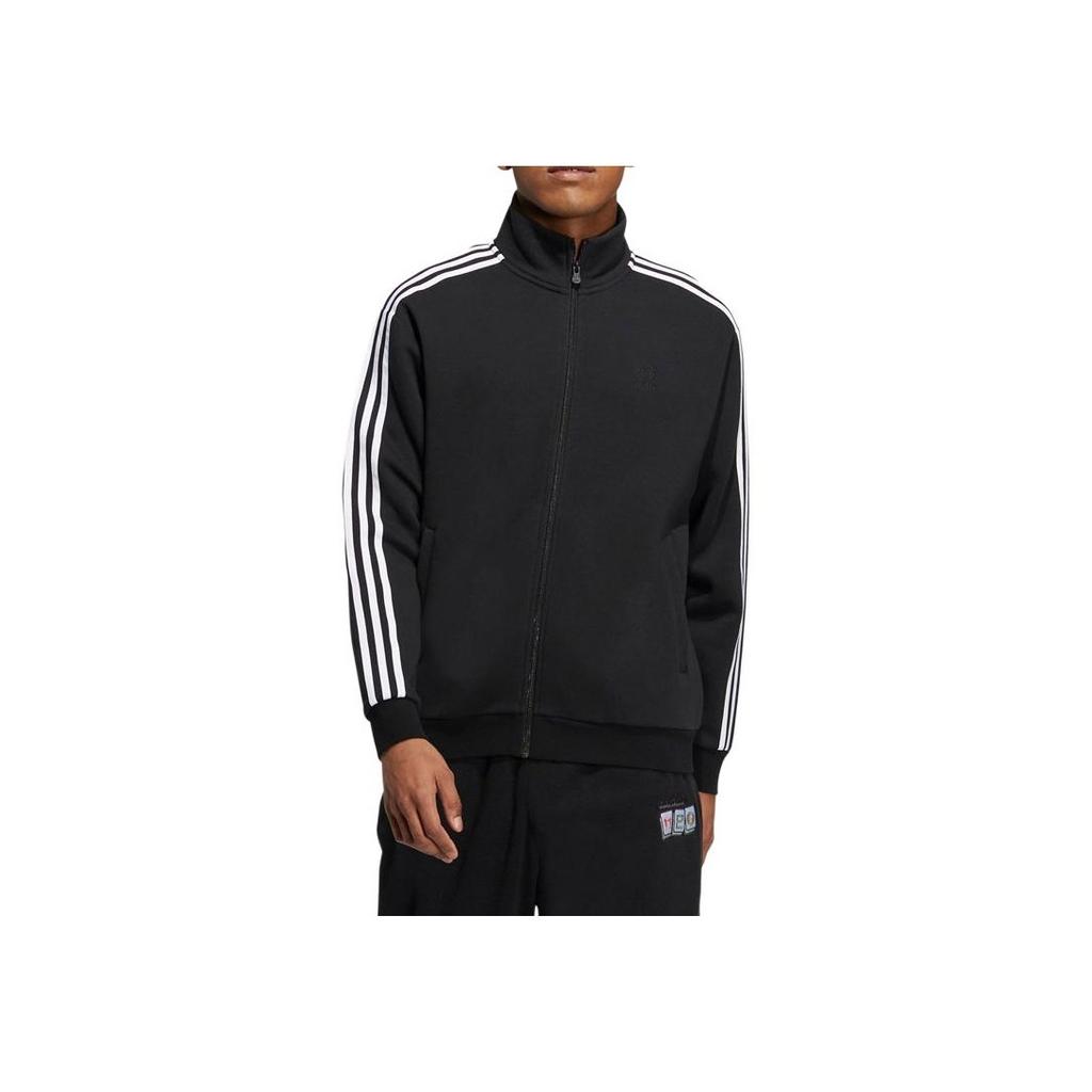 Adidas Куртка свободного кроя Neo с тремя полосками на молнии, куртка унисекс, черная IA6909