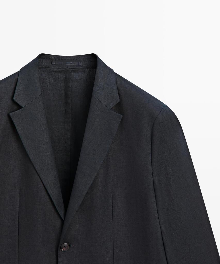 Massimo Dutti Linen Suit Blazer