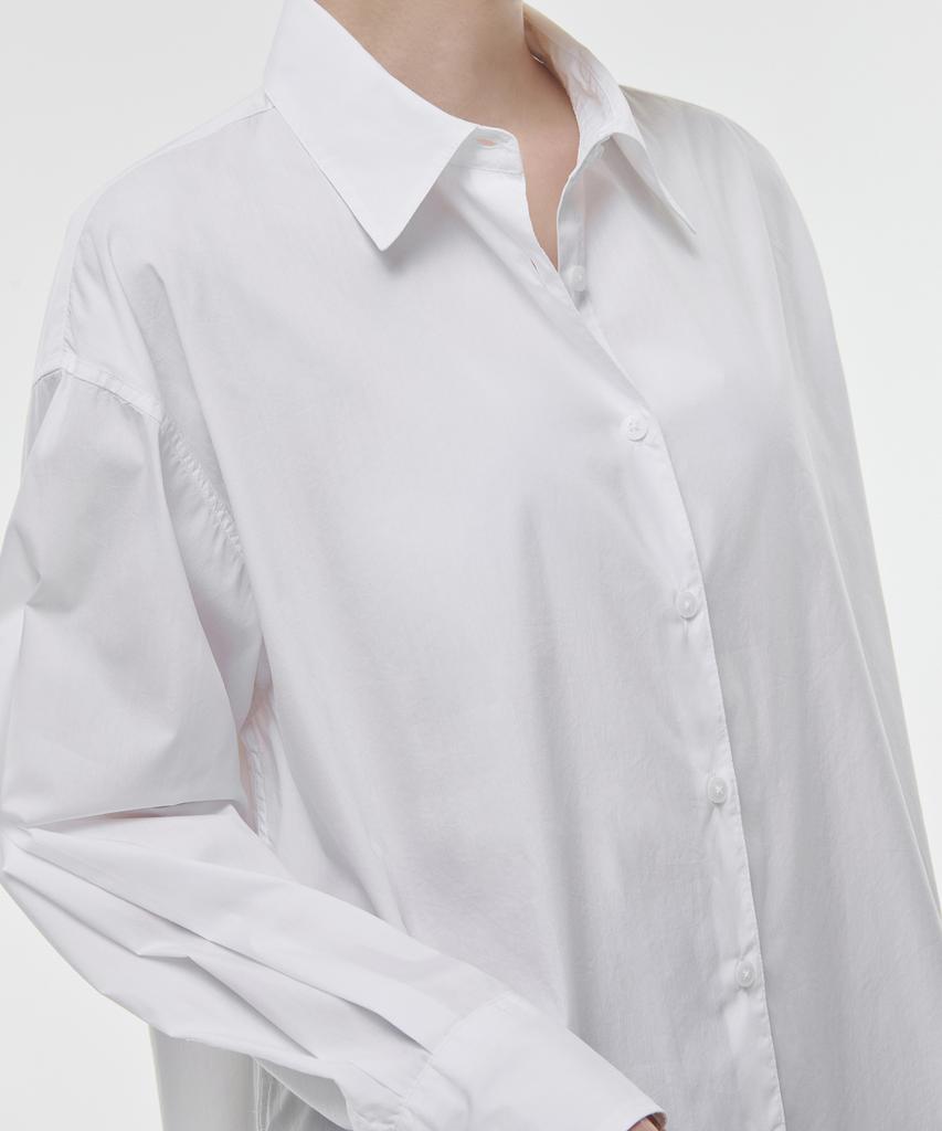 MUSINSA STANDARD WOMAN Women'S Cotton Nylon Oversized Shirt [White]