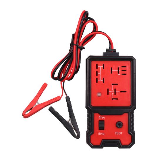 12V-24V Car Relay Tester 4-Pin & 5-Pin Automotive Relay Tester with LED Indicator Quick Diagnostic Tool for Vehicle Electrical System Testing