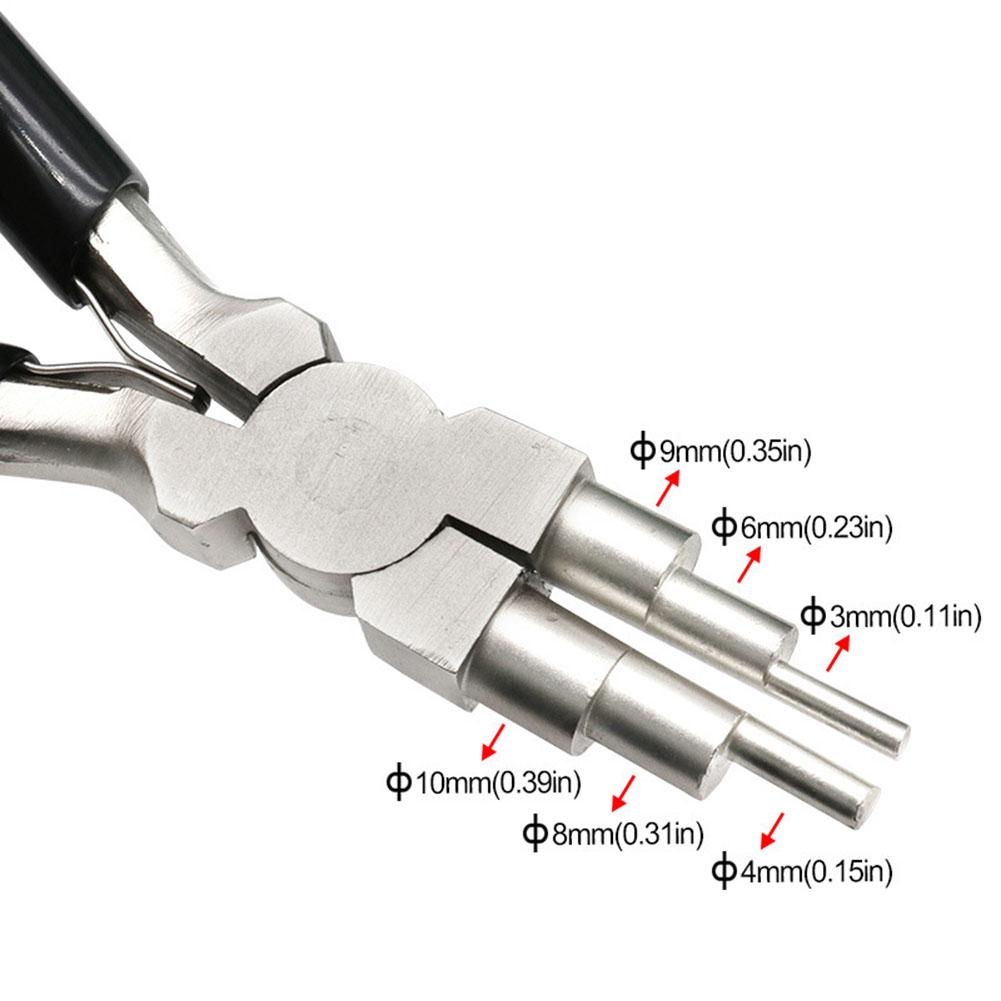 6 In 1 Round Nose Pliers for Wire Wrapping Jewelry Making Loop Making Pliers