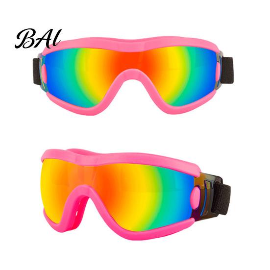 Durable Polycarbonate Lens Dog Glasses Goggles, UV Protection Sunglasses with Adjustable Straps, Stylish Pet Skiing Gear for Dogs Shades, Windproof