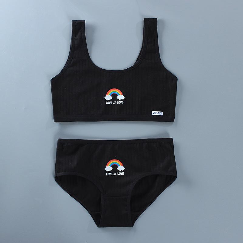 Комплекты одежды для подростков, спортивное нижнее белье для девочек, комплекты бюстгальтеров и трусиков для тренировок, От 8 до 14 лет