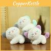 Adorable Plush Cat Keychain Soft Toy Cute Gray And Purple Cat Doll Accessories