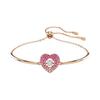 Браслет-подвеска Idyllia Heart Crystal для женщин, розовое золото 5683581