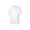 Logo Print Casual Crew Neck Short Sleeve T-Shirt Men Tops White DZ4055-100