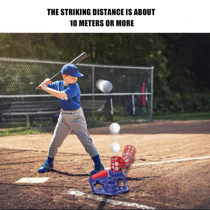 Baseball Activity 3 in 1 Catapult Launcher Adjustable Height Train Children Parent-Child Interactive Outdoor Sport Toy designed for Boys Present