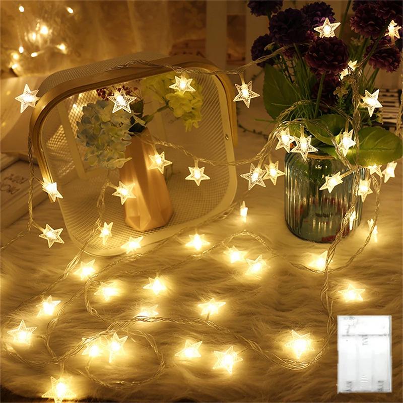 Star String Lights USB/Battery Operated LED Fairy Lights Christmas Light For Party Wedding Garland Outdoor Xmas Tree Decoration