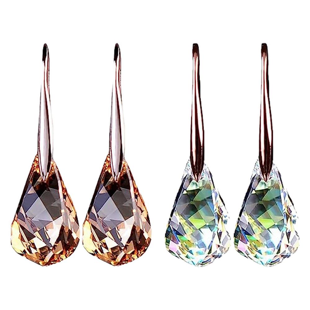 Atic Магнитные серьги для похудения для женщин Сверкающие серьги-подвески со стразами и кварцем Atic Дренажные серьги