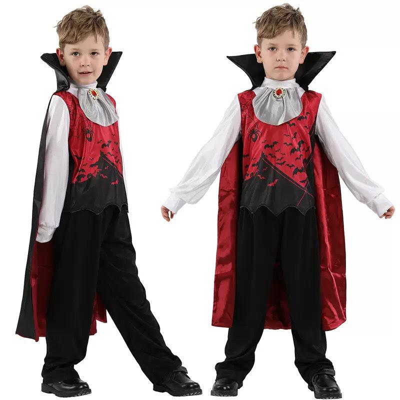 Halloween Vampire Skeleton Baron/Baroness Costume for Parties