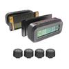 Car Tire Pressure Monitoring System Temperature Warning Fuel Save With 4 External Sensors Solar TPMS Car Tyre Pressure Monitor