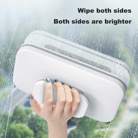 Магнитный очиститель лобового стекла Стеклоочиститель с эргономичной ручкой Двусторонний очиститель окон Эффективный инструмент для очистки