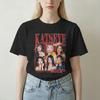 Novelty Katseye Kpop Idol TShirts Unisex Unisex Crew Neck Cotton T Shirt Beautiful Chaos Album Short Sleeve Tees Gift Idea Tops