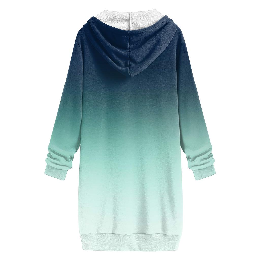 Женская осенне-зимняя модная толстовка с капюшоном на молнии с длинным рукавом, пуловер, спортивные рубашки для тренировок, повседневные топы с принтом и карманами