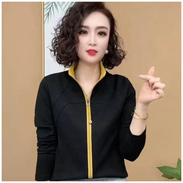 Женский облегающий кардиган на молнии с воротником-стойкой, весна/осень 2025